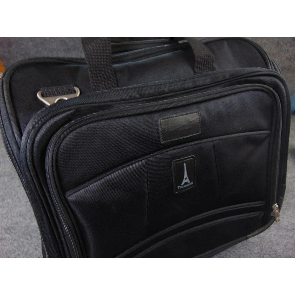 Travelpro Rolling Briefcase Mens Black Solid 807C73A01 Business Travel Carry On
